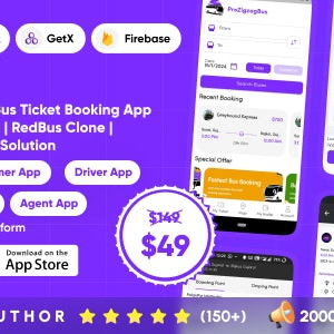 ProZigzagBus v1.1 Nulled – Online Multi Vendor Bus Ticket Booking App & Reservation System Flutter Solution