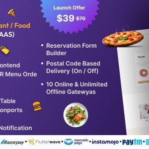 Eorder v1.0 Nulled – Multitenant Restaurant / Food Ordering Website (SAAS)