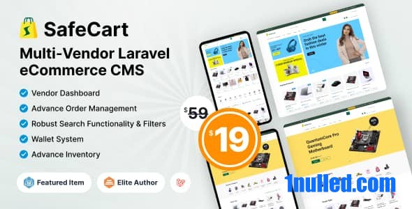 Safecart v2.1.0 Nulled - Multi-Vendor Laravel eCommerce platform