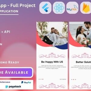 Matrimony App v1.3 Nulled – Match Maker – Full Project (Mobile App, Admin Panel, API, Database)