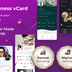 VCard SaaS v8.7.0 Nulled – Digital Business Card Builder SaaS – Laravel VCard Saas – NFC Card – With Mobile App