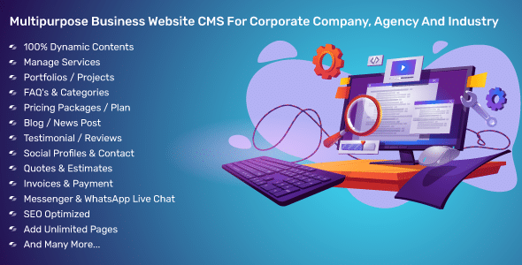 Multipurpose Business Website CMS For Corporate Company, Agency And Industry v4.2.0 Free
