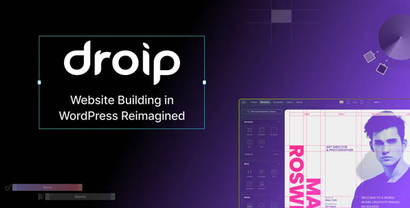 Droip v1.2.0 Nulled - No-Code website builder for WordPress