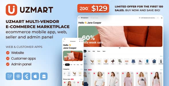 UzMart v1.0 Nulled - Multi-Vendor E-commerce Marketplace