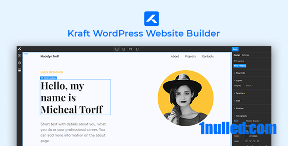 Kraft v1.1.2 Nulled - WordPress Website Builder