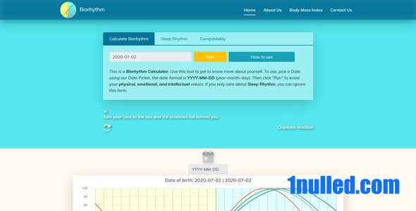 Yet Another Biorhythm Calculator PHP Free