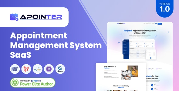 Apointer v1.0 Nulled - Appointment Management System SaaS