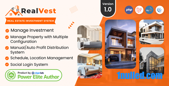 RealVest v2.1 Nulled - Real Estate Investment System