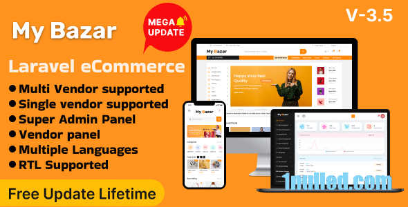 My Bazar v3.5 Nulled - Single & Multivendor Laravel eCommerce Platform