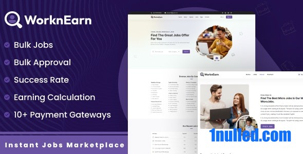 WorknEarn v1.0 Nulled - Instant Jobs Marketplace