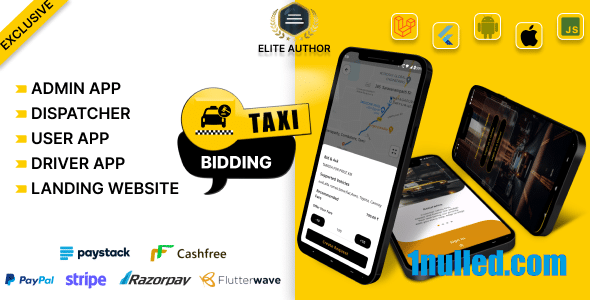Tagxi Super Bidding v2.9 Nulled - Taxi + Goods Delivery Complete Solution With Bidding Option