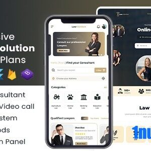 LawAdvisor v1.0.2 Nulled – Seamless Tele-Advisory Platform & Virtual Legal Services with Flutter Apps, Web & Admin
