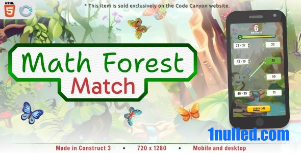 Math Forest Match v1.0 Nulled - HTML5 Educational game