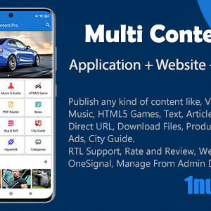 Multi Content Pro (Application and Website) v2.3.0 Free
