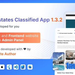 Classified For RealEstates v1.3.1.1 Nulled – Classified App with Frontend and Admin Panel