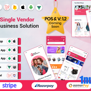 Ready ecommerce v1.0 Nulled – Complete Multi Vendor e-Commerce Mobile App, Website, Rider App with Seller App
