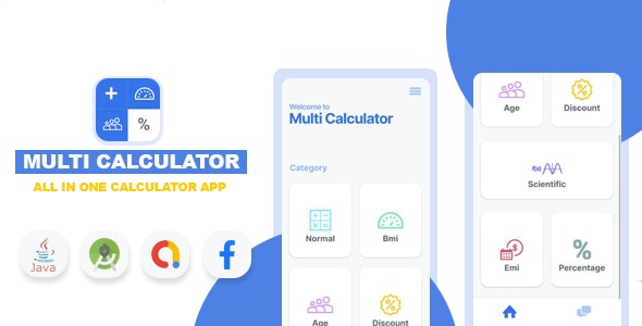 Multi Calculator v1.1 Nulled - All in one calculator app