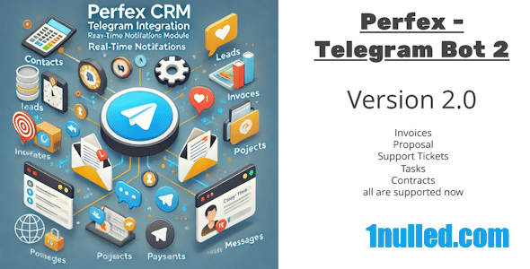Perfex CRM and TelegramBot Notification Module v2.0 Free