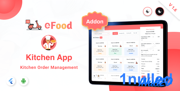 eFood Nulled - Kitchen/Chef App v1.6