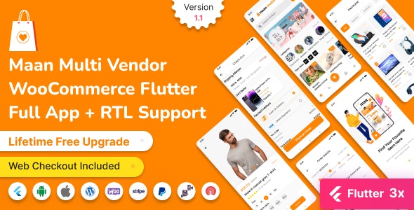 Maan multivendor v1.2 Nulled - eCommerce Flutter Customer Full App