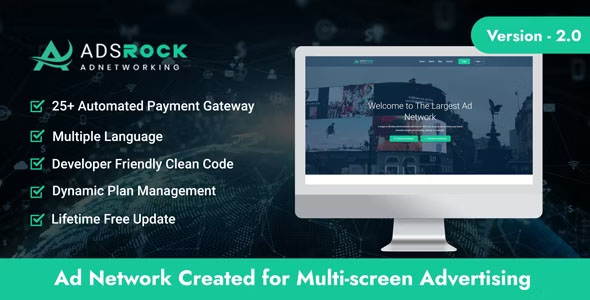 AdsRock v2.0 Nulled - Ads Network & Digital Marketing Platform