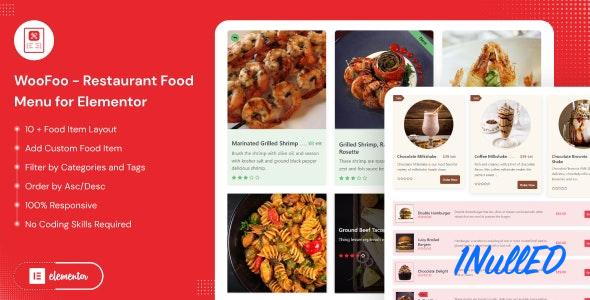 WooFoo v1.0.5 Nulled - Restaurant Food Menu for Elementor