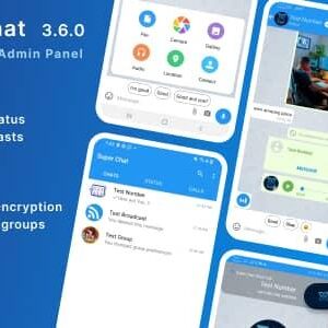 Super Chat v3.6.1 Nulled – Android Chatting App with Group Chats and Voice/Video Calls – Whatsapp Clone