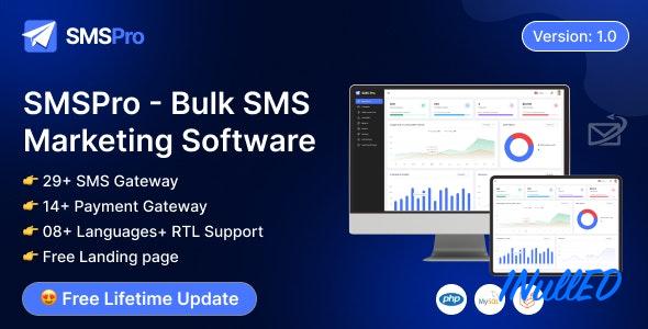 SMSPro v1.0 Nulled - Bulk SMS Marketing Software