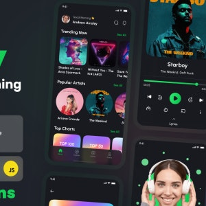 Hotify v1.0 Nulled – Music Streaming App React Native CLI Ui Kit