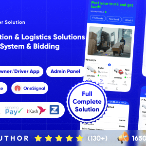 Movers v1.1 Nulled – Online Load, Truck Booking & Lorry, Bid, Cargo, Logistics Transport Services Full Solution