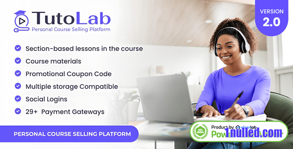 TutoLab v2.0 Nulled - Personal Course Selling Platform