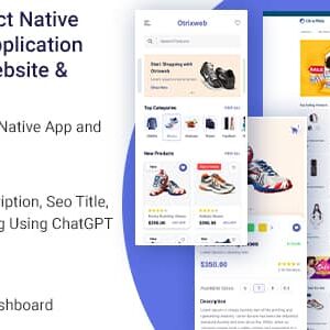 Otrixweb v1.3.0 Nulled – React Native Ecommerce Application With Laravel Website