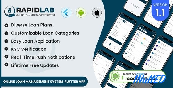 Cross Platform Mobile Application for RapidLab CMS v1.1 Free