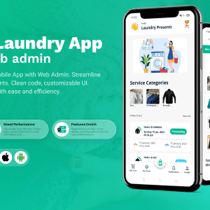 Laundry Flutter App with Admin panel v0.1.0 Free