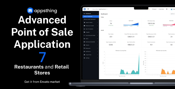 Appsthing POS v7.0 Nulled - Multi Store Restaurant & Retail Point of Sale, Billing & Stock Manager Application