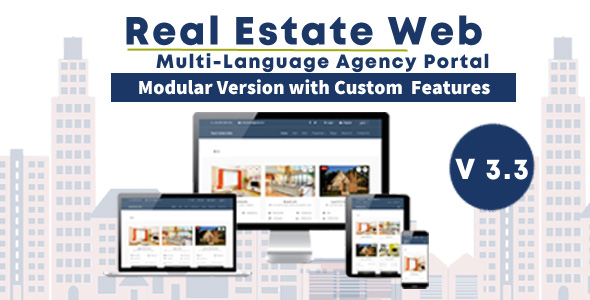 Real Estate Web v3.7 Nulled - with Agency Portal and Multi-Language Management System
