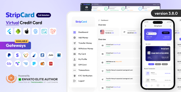 StripCard v3.9.0 Nulled - Virtual Credit Card Full Solution