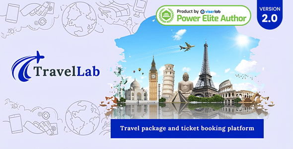 TravelLab v2.0 Nulled - Travel Package & Ticket Booking Platform