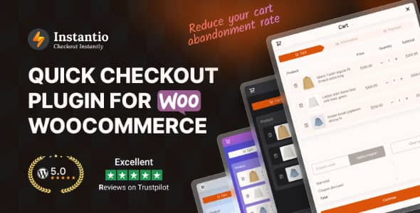 Instantio v3.2.6 – WooCommerce Quick Checkout Free