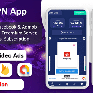 SAM VPN App v11.0 Nulled – Secure VPN and Fast Servers VPN