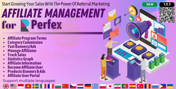Affiliate Management module for Perfex CRM v1.0.3 Free