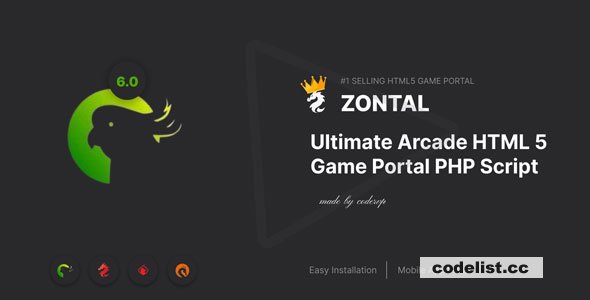 Zontal v3.0 Nulled - Arcade HTML 5 Game Portal PHP Script