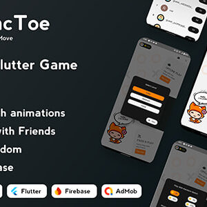 Tic Tac Toe v1.1.0 Nulled – The Classic Flutter Tic Tac Toe Game