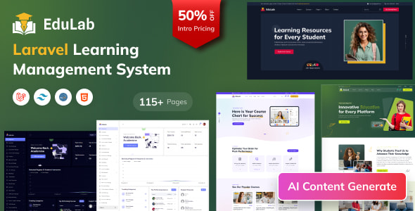 Edulab LMS v1.3 Nulled - Laravel Learning Management System with Tailwind CSS