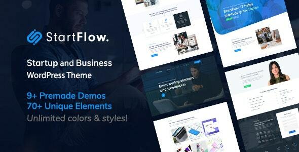 Start Flow v1.25 Nulled - Startup and Creative Multipurpose WordPress Theme