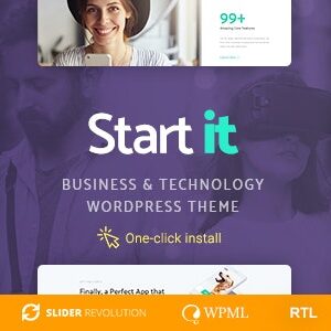 Start It v1.2.0 Nulled – Technology & Startup WP Theme
