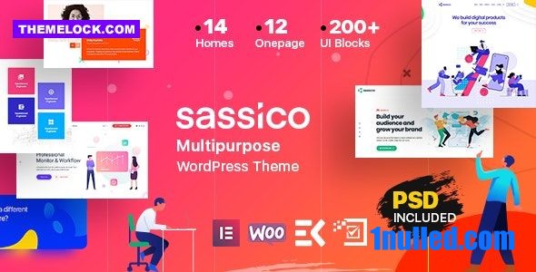 Sassico v3.5.0 Nulled - Multipurpose Saas Startup Agency WordPress Theme