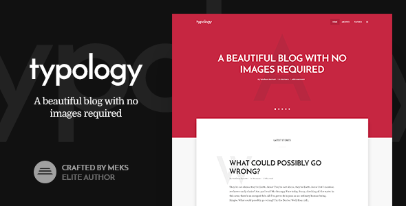 Typology v1.7.6 Nulled - Text Based Minimal WordPress Blog Theme