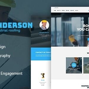 Anderson v1.3.0 Nulled – Industrial Roofing Services Construction WordPress Theme