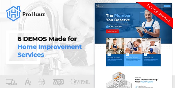 ProHauz v1.2.2 Nulled - Handyman & Plumber
